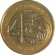 2 Pounds - Elizabeth II Liberation, United Kingdom, 2022 reverse image