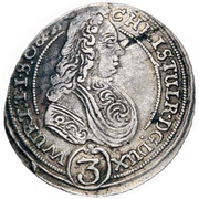 3 Kreuzers - Christian Ulrich von Bernstadt obverse image