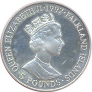 5 Pounds - Elizabeth II Golden Wedding; Silver Proof Issue obverse image