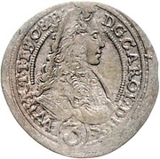 3 Kreuzers - Karl Friedrich von Bernstadt obverse image