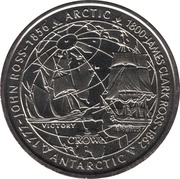1 Crown - Elizabeth II Arctic and Antarctic - Ross Family, United Kingdom, 2006 reverse image