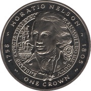 1 Crown - Elizabeth II Horatio Nelson, United Kingdom, 2006 reverse image
