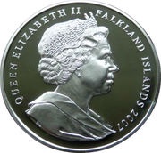 1 Crown - Elizabeth II Winston Churchill; Silver Proof Issue obverse image