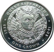 1 Crown - Elizabeth II Queen Elizabeth I, United Kingdom, 2007 reverse image