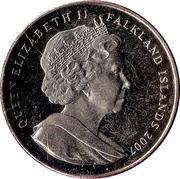 1 Crown - Elizabeth II Charles Darwin obverse image