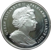 1 Crown - Elizabeth II Charles Darwin; Silver Proof Issue obverse image