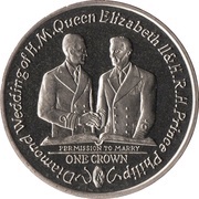 1 Crown - Elizabeth II Permission to Marry, United Kingdom, 2007 reverse image
