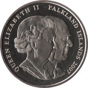 1 Crown - Elizabeth II The Wedding Cake obverse image