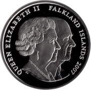 1 Crown - Elizabeth II The Wedding Cake; Silver Proof Issue obverse image
