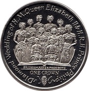 1 Crown - Elizabeth II Bridesmaids and Pageboys, United Kingdom, 2007 reverse image