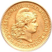 2½ Pesos / ½ Argentino reverse image