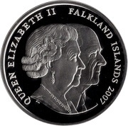 1 Crown - Elizabeth II Buckingham Palace; Silver Proof Issue obverse image