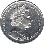 1 Crown - Elizabeth II Falkland Islands Fishery obverse image