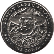 1 Crown - Elizabeth II Robert Baden-Powell, United Kingdom, 2007 reverse image