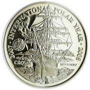 1 Crown - Elizabeth II International Polar Year, United Kingdom, 2007 reverse image