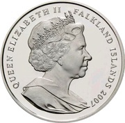 1 Crown - Elizabeth II International Polar Year; Silver Proof Issue obverse image