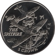 1 Crown - Elizabeth II Spitfire, United Kingdom, 2008 reverse image