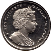 1 Crown - Elizabeth II Queen Elizabeth II and Prince Philip birthday obverse image