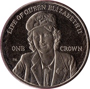 1 Crown - Elizabeth II Elizabeth as WWII Nurse, United Kingdom, 2012 reverse image