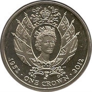 1 Crown - Elizabeth II Diamond Jubilee, United Kingdom, 2012 reverse image