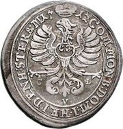 6 Kreuzers - Karl Friedrich von Bernstadt, Bohemia, 1705-1712 reverse image