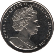 1 Crown - Elizabeth II Cross of Sacrifice obverse image