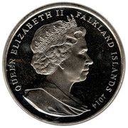 1 Crown - Elizabeth II Royal Chelsea Hospital; Colourised obverse image