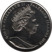 1 Crown - Elizabeth II 275th Anniversary Composition Rule Britannia obverse image