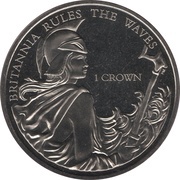 1 Crown - Elizabeth II 275th Anniversary Composition Rule Britannia, United Kingdom, 2015 reverse image