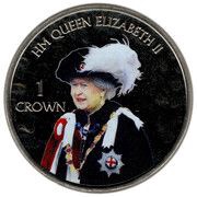 1 Crown - Elizabeth II Order of the Garter, United Kingdom, 2016 reverse image