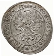 6 Kreuzers - Karl Friedrich, Bohemia, 1708-1716 reverse image