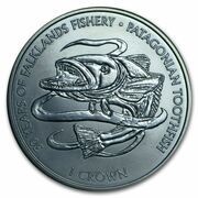 1 Crown - Elizabeth II Patagonian Toothfish reverse image