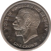 1 Crown - Elizabeth II House of Windsor - King George V, United Kingdom, 2017 reverse image
