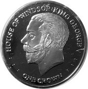 1 Crown - Elizabeth II - George V House of Windsor, United Kingdom, 2017 reverse image
