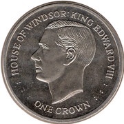 1 Crown - Elizabeth II House of Windsor - King Edward VIII, United Kingdom, 2017 reverse image