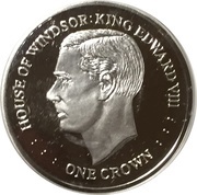 1 Crown - Elizabeth II House of Windsor - King Edward VIII, United Kingdom, 2017 reverse image