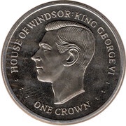 1 Crown - Elizabeth II House of Windsor - King George VI, United Kingdom, 2017 reverse image