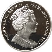 1 Crown - Elizabeth II House of Windsor - Queen Elizabeth II obverse image