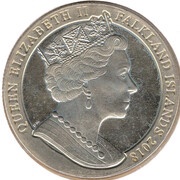 1 Crown - Elizabeth II Sapphire Coronation; Silver Plated obverse image