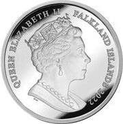 1 Crown - Elizabeth II Liberation; Silver Proof obverse image
