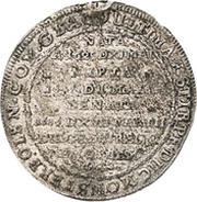¼ Thaler - Sylvius II Frederick Death, Bohemia, 1686 reverse image