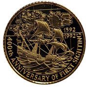 10 Pounds - Elizabeth II - Ship Desire, United Kingdom, 1992 reverse image