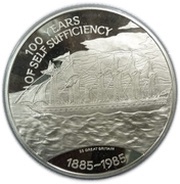 25 Pounds - Elizabeth II 100 years of self sufficiency, United Kingdom, 1985 reverse image