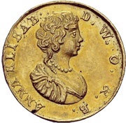 ¼ Ducat - Christian Ulrich von Bernstadt Death, Bohemia, 1680 reverse image