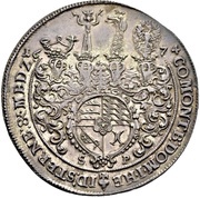 1 Thaler - Sylvius II Frederick, Bohemia, 1674 reverse image