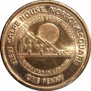 1 Penny - Elizabeth II New Calpe House, United Kingdom, 2018 reverse image