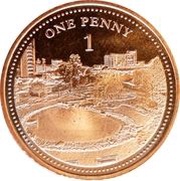1 Penny - Elizabeth II Commonwealth Park, United Kingdom, 2020 reverse image