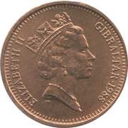2 Pence - Elizabeth II Europa Point Lighthouse; non-magnetic obverse image
