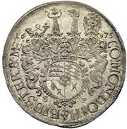 1 Thaler - Sylvius II Frederick, Bohemia, 1675 reverse image