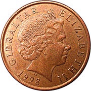 2 Pence - Elizabeth II Europa Point Lighthouse; head with tiara obverse image